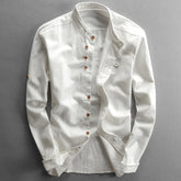 Japan Style Mens Linen Cotton Shirt